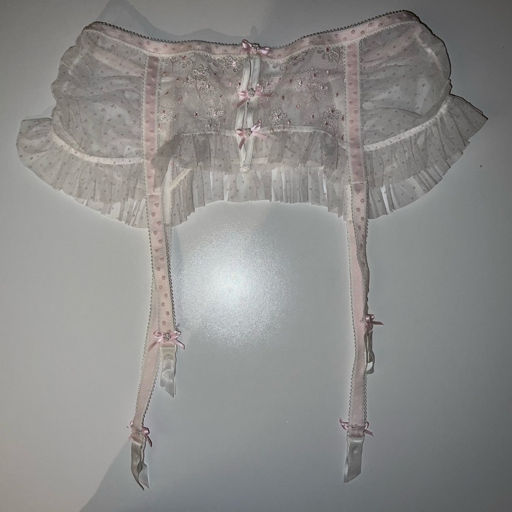 Two Piece For Love and Lemons Evie Longline Bra and Garter - Picture 6 of 13